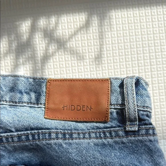 Hidden- Blue Flare Wide Leg Distressed Jeans - Picture 10 of 10